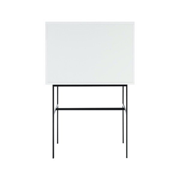 Pilkai smėlinės spalvos vitrina su stumdomomis durimis 70x109x40 cm Lekko – noo.ma-image-4