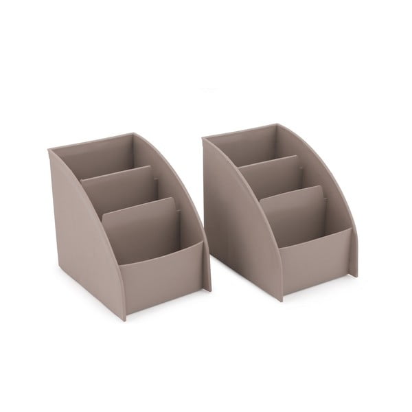 Iš plastiko vonios organizatorius smėlio spalvos makiažui – Hermia-image-4