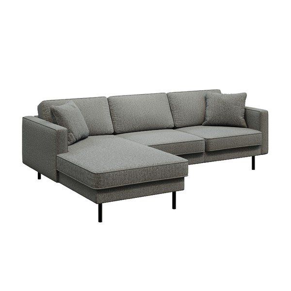 Tamsiai pilka kampinė sofa MESONICA Kobo, kairysis kampas-image-2