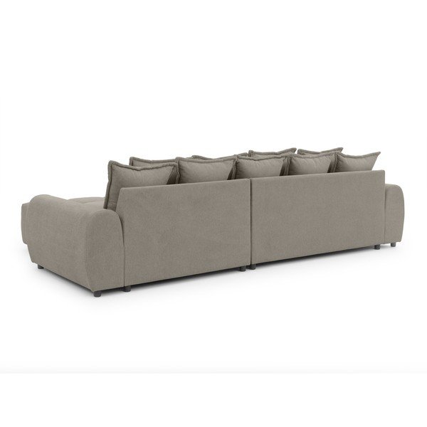 Taupe spalvos kampinė sofa (su dešiniuoju kampu/su gultu) Albane  – Ropez-image-4