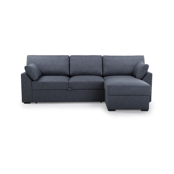 Sulankstoma kampinė sofa mėlynos spalvos (su dešiniuoju kampu) Janson – Scandic