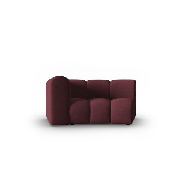 Modulinė sofa bordo spalvos (su kairiuoju kampu) Lupine – Micadoni Home