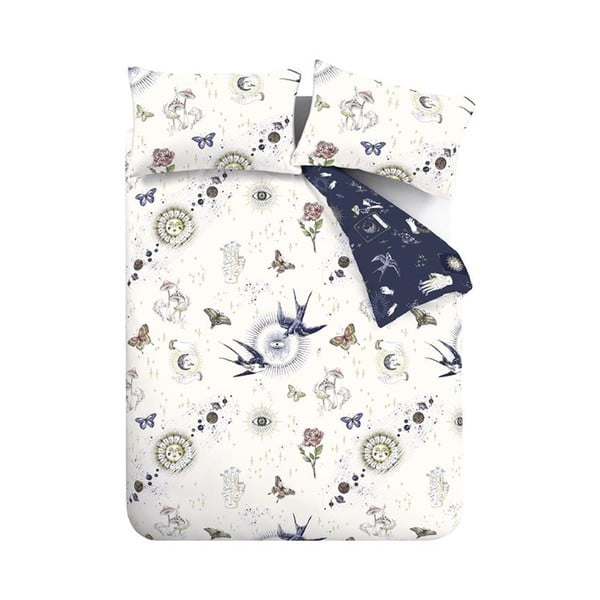 Mėlynos spalvos/kreminės spalvos viengulė patalynė 135x200 cm Astrology – Sassy B