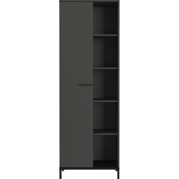 Antracito spalvos knygų spinta  64x190x34 cm Rovigo – Germania