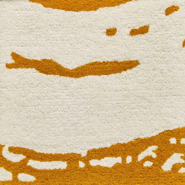 Geltonos spalvos vilnos kilimas Think Rugs Elements Circle, 120 x 170 cm-image-1