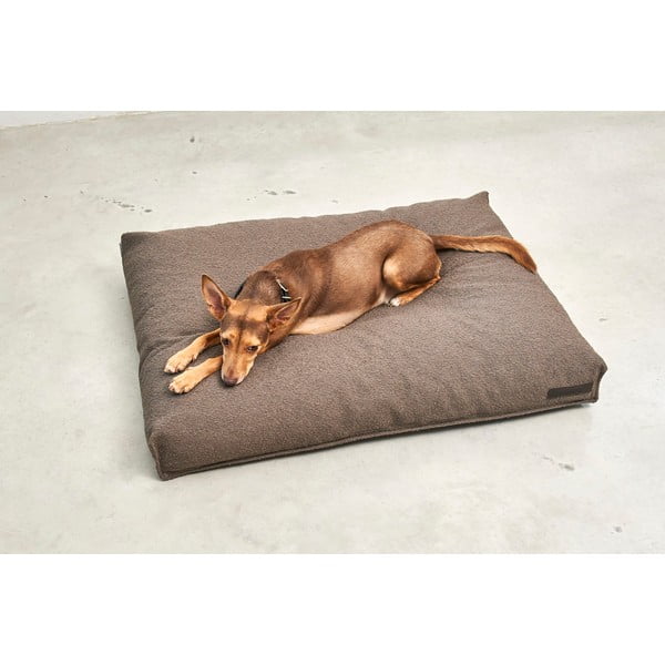 Rudos spalvos iš boucle čiužinys šuniui 100x75 cm Mondo Chocolate M – MiaCara-image-3