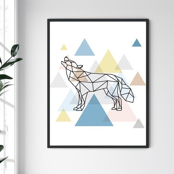 Sienų tapyba rėmuose Šiaurės Karolina Rėmas "Wolf III", 30 x 40 cm