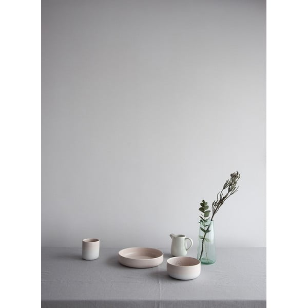 Rožinės ir baltos spalvos keramikos dubuo ÅOOMI Dust, ø 15 cm-image-1