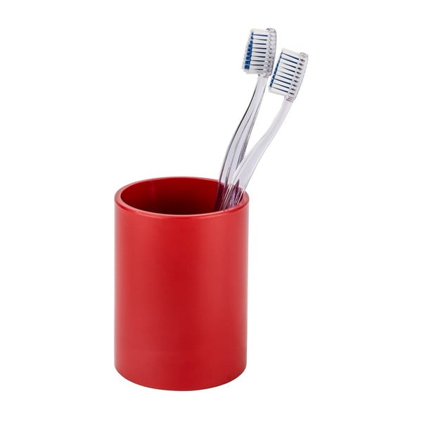Raudonas puodelis dantų šepetėliams "Wenko Inca Red