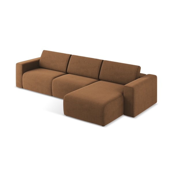 Rudos spalvos modulinė kampinė sofa (su dešiniuoju kampu) Kalea – Makamii-image-3