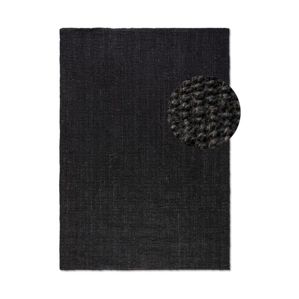 Kilimas iš džiuto juodos spalvos 120x170 cm Bouclé – Hanse Home