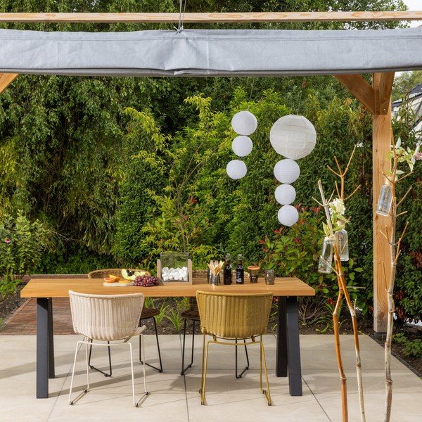 Smėlio spalvos sodo kėdės dirbtinis rotangas 2 vnt. Wings – WOOOD-image-1