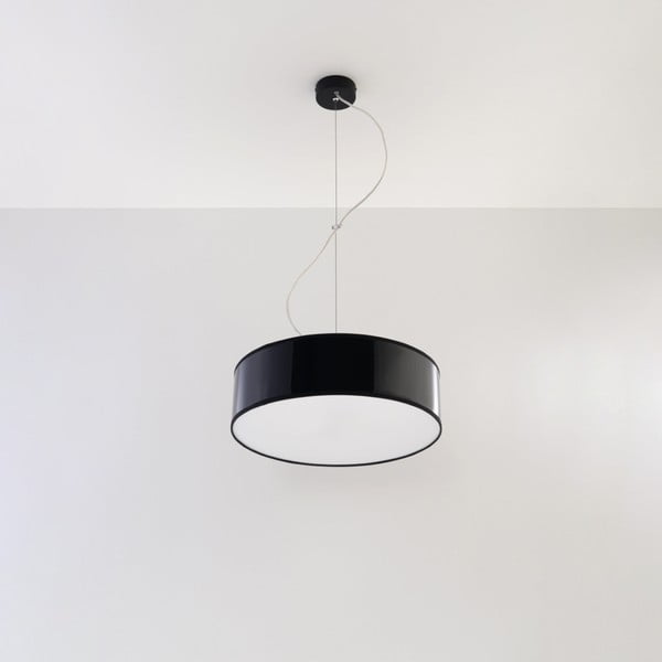 Kabantis šviestuvas juodos spalvos ø 35 cm Atis – Nice Lamps