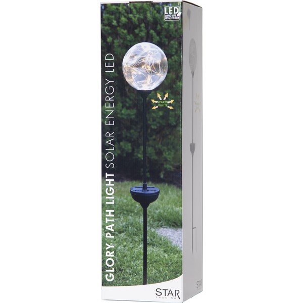 Lauko saulės energija veikiantis LED šviestuvas Star Trading Glory, ø 12 cm-image-4