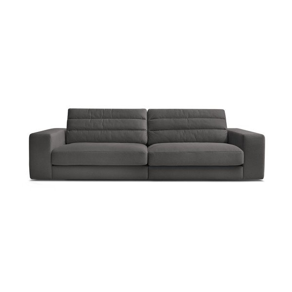 Juodos spalvos sofa iš velveto 276 cm Sierra – Bobochic Paris