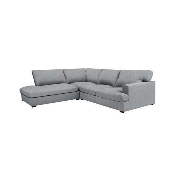 "Windsor & Co Sofos Daphne" pilka kampinė sofa, kairysis kampas-image-1