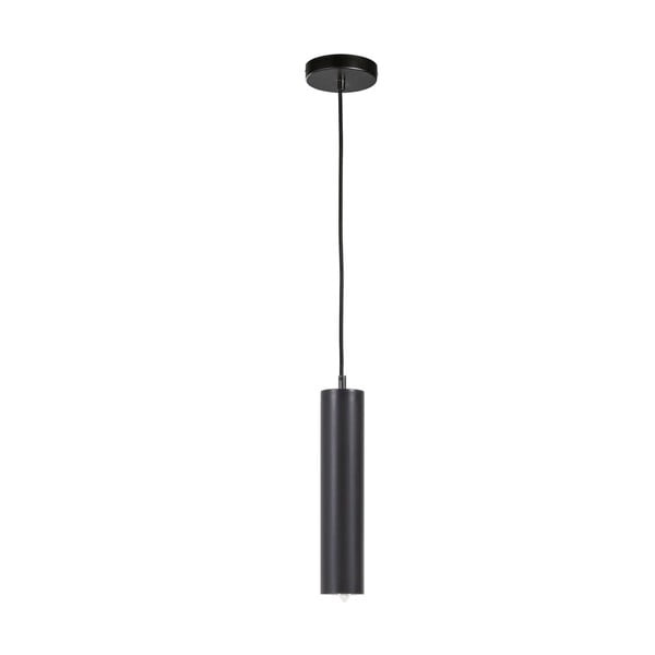 Juodos spalvos kabantis šviestuvas ø 8 cm su metaliniu gaubtu Maude – Kave Home