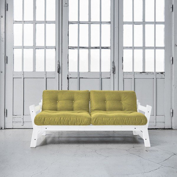 Sofa lova "Karup Step" balta/avokadų žalia-image-1
