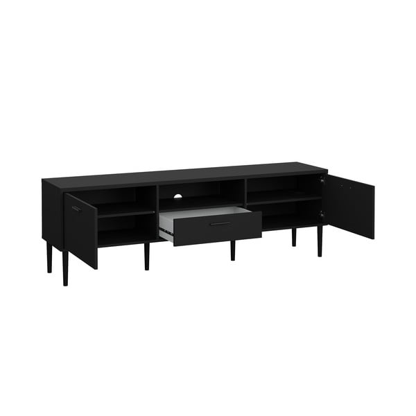 TV spintelė juodos spalvos 177x57 cm Media – Tvilum-image-4