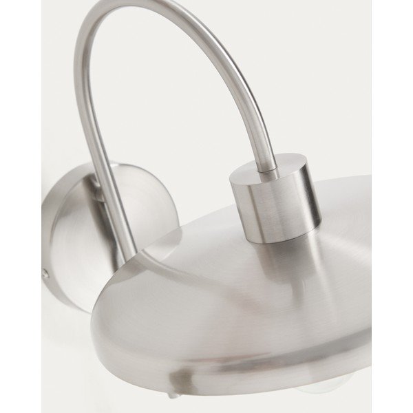 Sidabrinės spalvos sieninė lempa ø 27 cm Nuvira – Kave Home-image-4