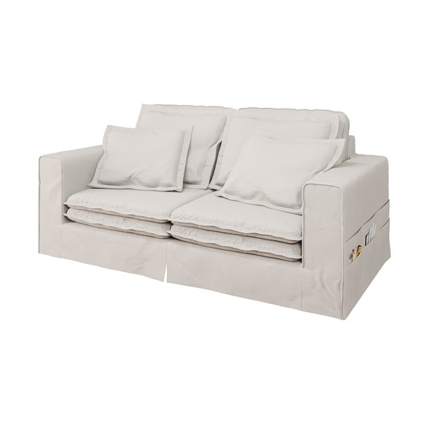 Kreminės spalvos sofa 196 cm Nora – Ropez-image-2