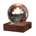 Tamsiai rudos spalvos šviečianti dekoracija USB Amber – Gingko