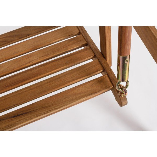 Natūralios spalvos medžio masyvo sodo supamasis suoliukas Noemi – Bizzotto-image-4