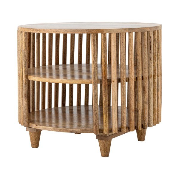 Natūralios spalvos iš mango masyvo apvalios formos kavos staliukas ø 60 cm Sali – Bloomingville-image-2