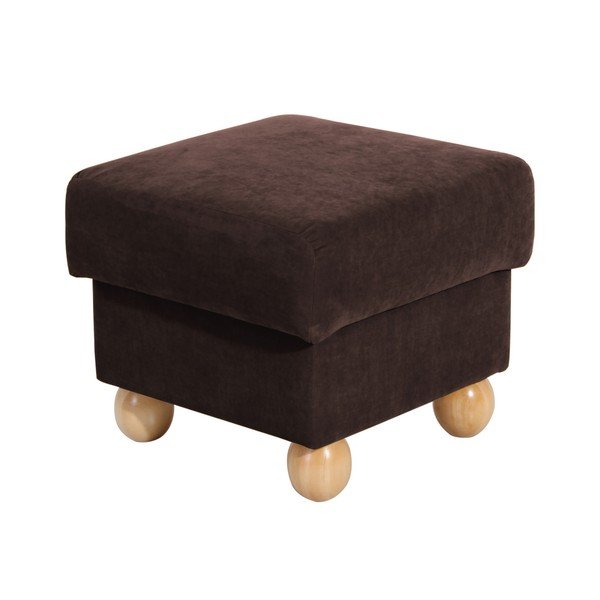 Tamsiai ruda "Max Winzer Monarch Velor Ottoman-image-1