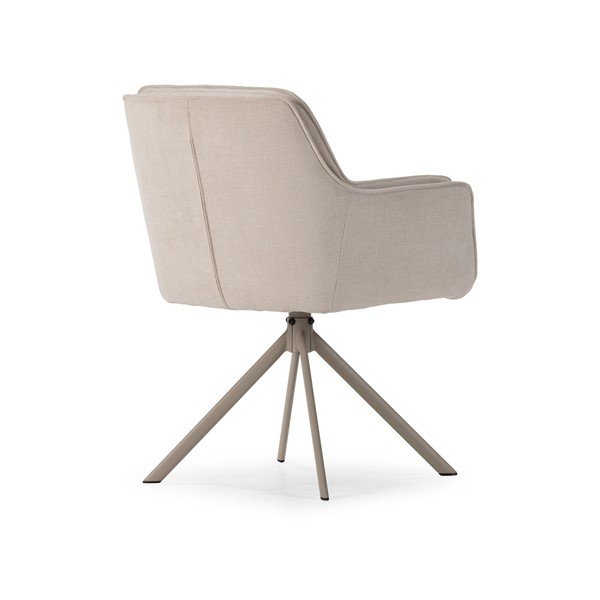 Smėlio spalvos iš audinio valgomojo kėdžių komplektas 2 vnt. Keiko – Marckeric-image-4