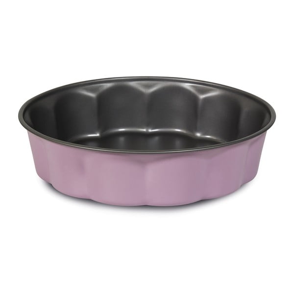 "Guardini Bon Ton Fiorella" rožinė plieninė torto forma, ø 26 cm