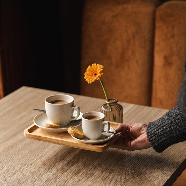Šviesiai pilkos spalvos iš porceliano lėkštutė ø 14 cm Nuance – BonBistro-image-2