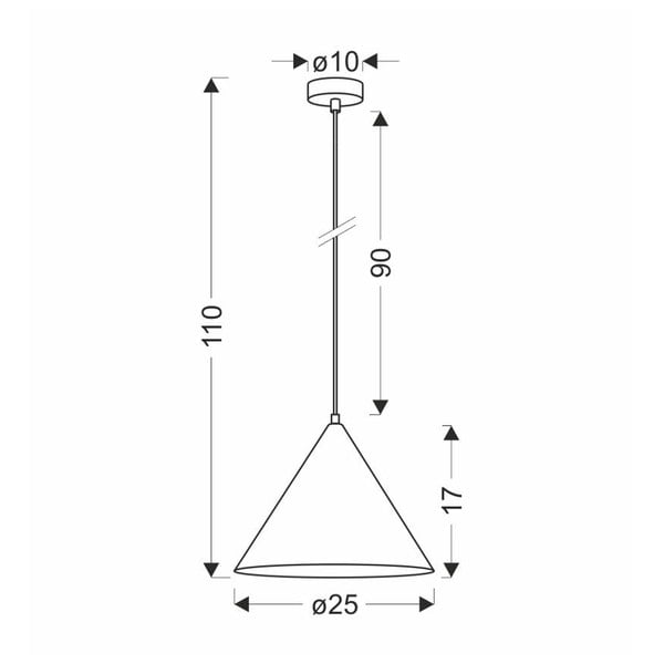 Kabantis šviestuvas rudos spalvos ø 25 cm su stiklo gaubtu Dunca – Candellux Lighting-image-4