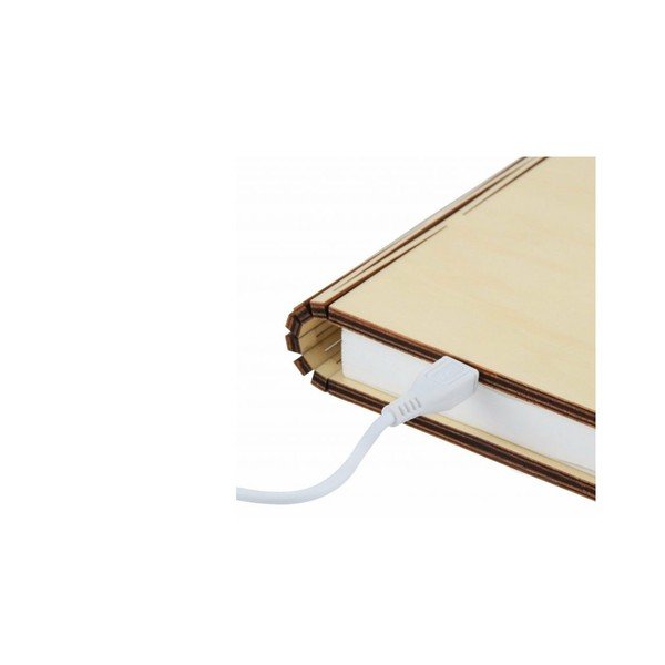 Natūralios spalvos šviečianti dekoracija USB Booklight – Gingko-image-4