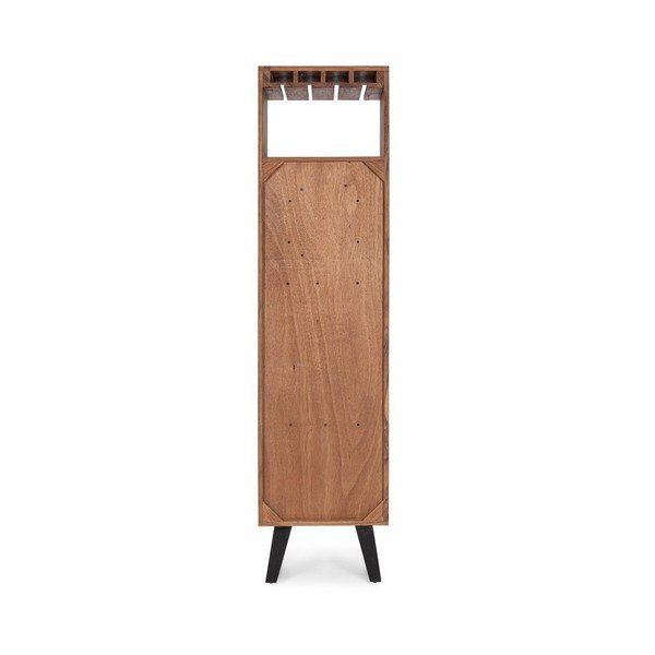 Natūralios spalvos iš akacijos masyvo vyno spintelė 45x180x40 cm Isar – Bizzotto-image-4