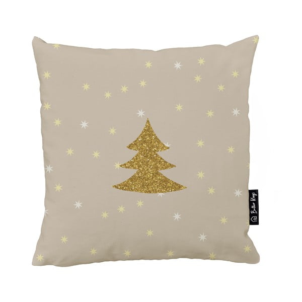 Dekoratyvinis pagalvės užvalkalas su Kalėdų motyvu 45x45 cm Gold Tree – Butter Kings
