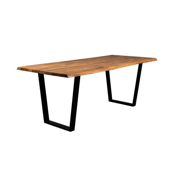 Valgomojo stalas su akacijos stalviršiu 90x180 cm Aka – Dutchbone-image-2