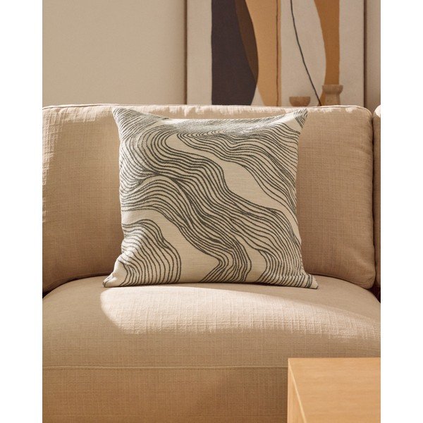 Iš medvilnės dekoratyvinis pagalvės užvalkalas 50x50 cm Ondara – Kave Home-image-1