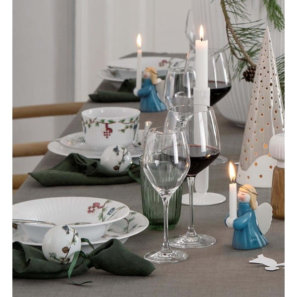 Sriubos iš porceliano  lėkštė baltos spalvos su Kalėdų motyvu ø 21 cm Hammershøi Christmas – Kähler Design-image-2