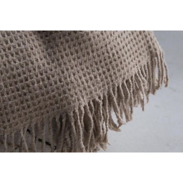 Smėlio spalvos antklodė ir pledas 130x170 cm Brighton – Mijolnir-image-2