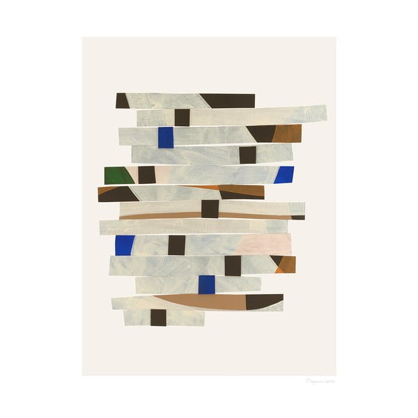 Plakatas 50x70 cm Cut up Stripes – Berit Mogensen Lopez – The Poster Club