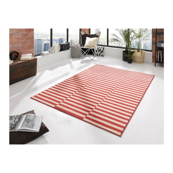 Raudonos ir baltos spalvos kilimas Hanse Home Gloria Panel, 120 x 170 cm-image-1