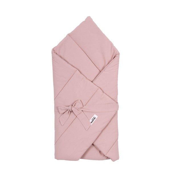 Rožinė medvilninė kūdikių antklodė 75x75 cm - Malomi Kids