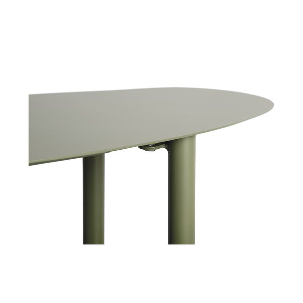 Žalios spalvos iš metalo konsolinis staliukas 28x90 cm Riqueza – Leitmotiv-image-4