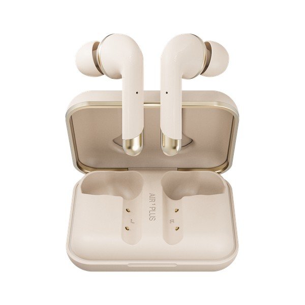 Happy Plugs Air 1 Plus auksinės belaidės ausinės į ausis