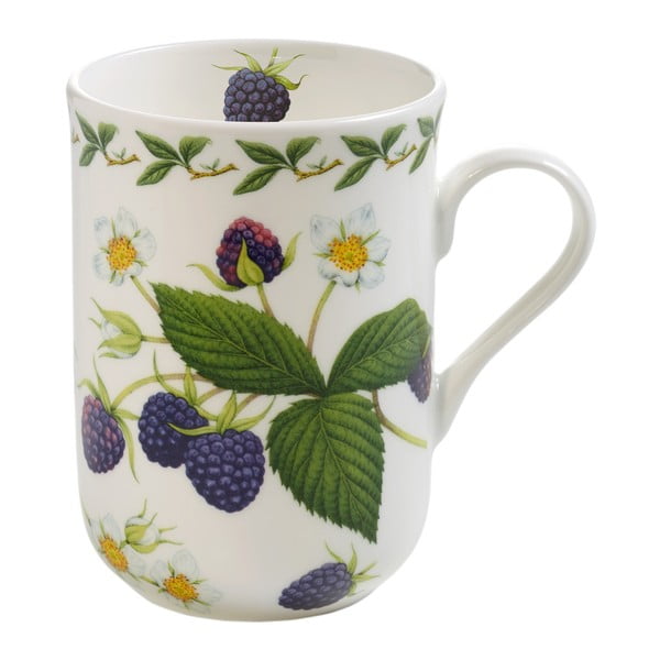 Kaulinio porceliano puodelis "Maxwell & Williams Orchard Fruits Blackberry", 320 ml