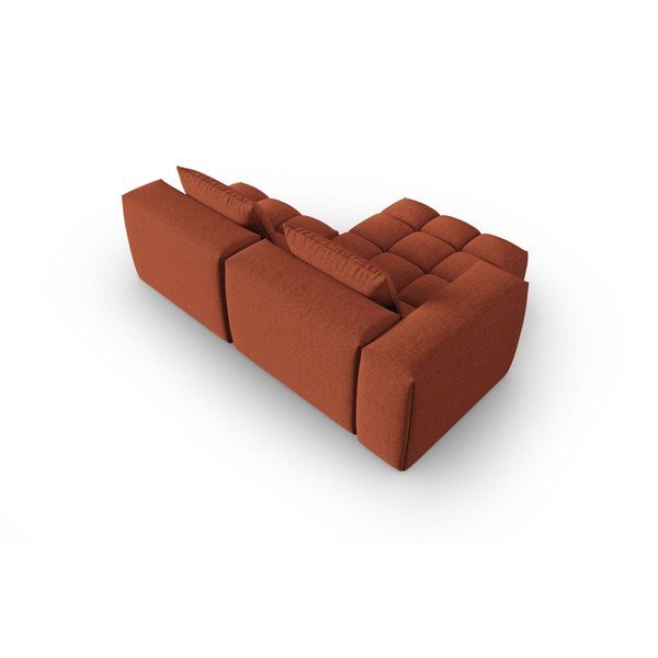 Terakotos spalvos kampinė sofa (su kairiuoju kampu/su gultu) Verona – Cosmopolitan Design-image-4