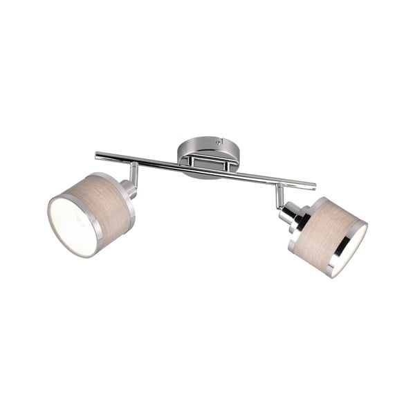 Sieninė lempa smėlio spalvos/sidabrinės spalvos ø 10 cm Arosa – Trio-image-3