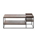 Kavos staliukas rudos spalvos 70x120 cm Rivoli – Unique Furniture