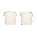 Kreminės spalvos iš tekstilės vaikiški krepšiai 2 vnt. ø 32x32 cm Moira – OYOY Mini
